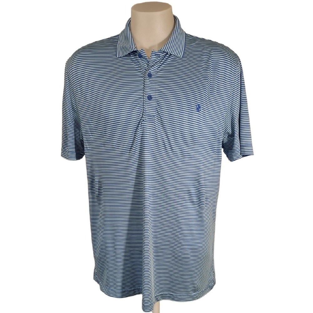 Izod Golf Men's Polo Shirt Short Sleeve Adult ‎ Large Collared 3 button pullover
